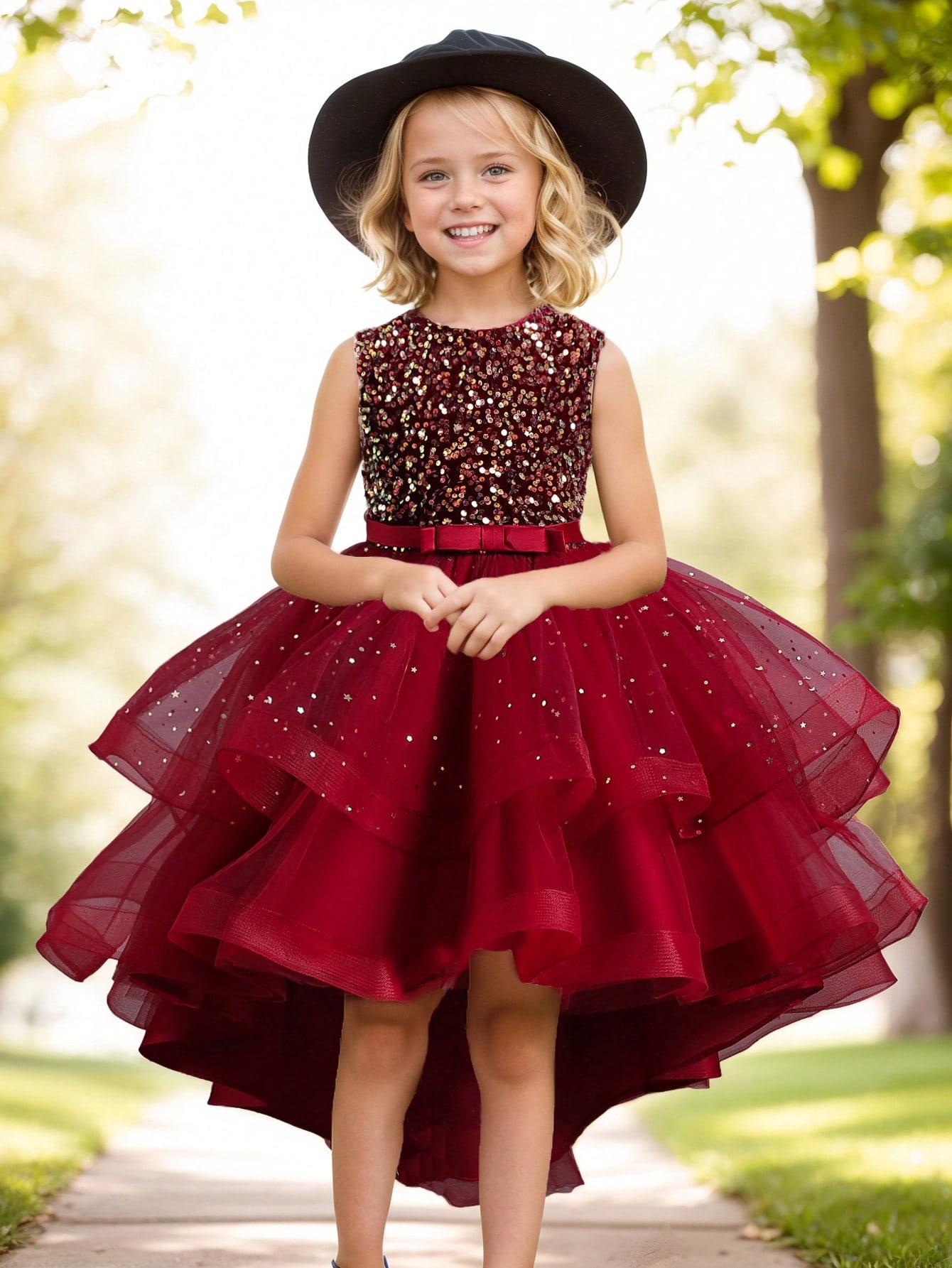 Baby Girl Princess Floral Sequ - Baby Clothing Dresser ulasan dan harga