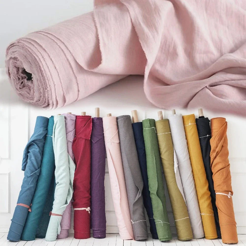 280cm 100%  Linen Fabric Natur - Baby Clothing Organic ulasan dan harga